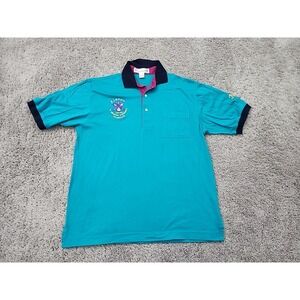 Vintage Aleppo Hawaii T Shirt Womens Large Pro Celebrity Teal Polo Shirt 1996